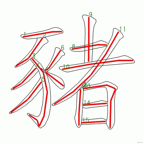 豬字|猪的筆順 國字「猪」筆畫